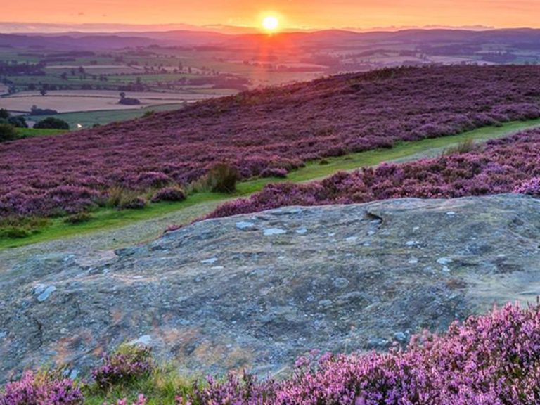 Sunrise oat Coquet Valley, Northumberland National Park