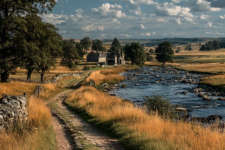 Northumberland landscape with river